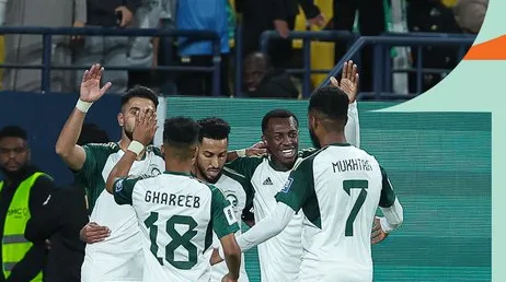 سالم الدوسري يقود السعودية لفوز هام على طاجكستان في تصفيات مونديال 2026 (فيديو): المصدر: bein_sports_X "الدوسري" يقود السعودية لفوز مهم على طاجكستان في تصفيات مونديال 2026 (فيديو)