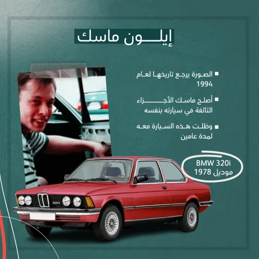المصدر: الرجل السيارات الأولى للمشاهير (بوست كارد)