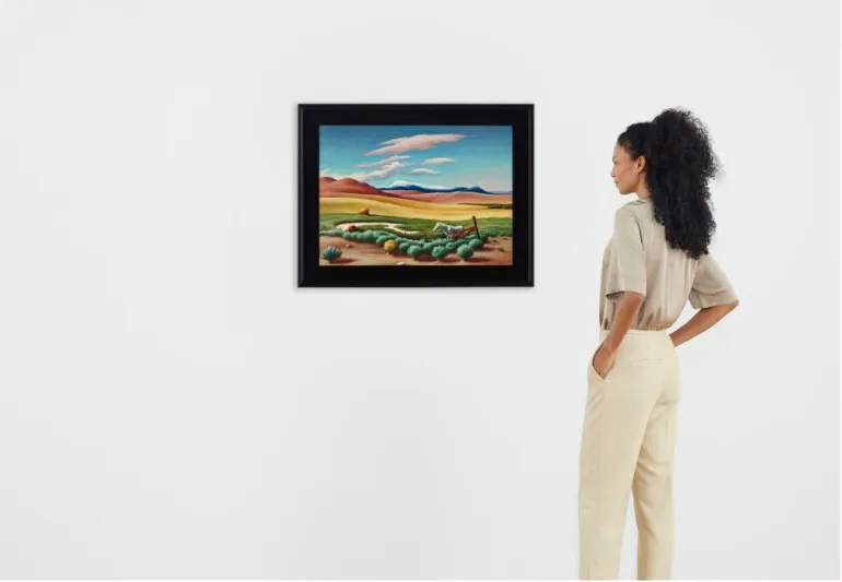 لوحة "White Horse" لـ "توماس بنتون" للبيع في مزاد مقابل 2.5 مليون دولار