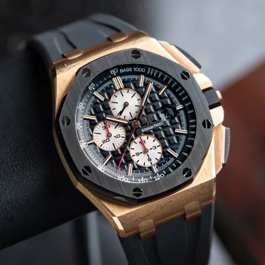 ساعة Royal Oak Offshore - المصدر: Audemars Piguet بـ54 ألف دولار.. محمد حماقي يلفت الأنظار بساعة فاخرة من Audemars Piguet