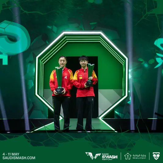 "وانغ" و"تشين" يحرزان لقب سماش السعودية 2024 لكرة الطاولة