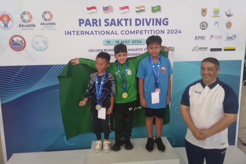 15 ميدالية للمنتخب السعودي للغطس في بطولة جاكرتا الدولية