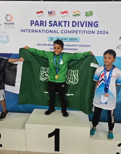 15 ميدالية للمنتخب السعودي للغطس في بطولة جاكرتا الدولية