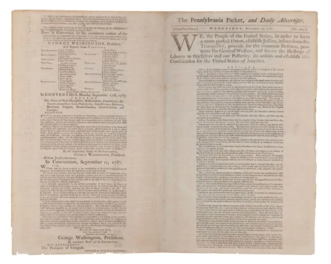 مزاد في نيويورك يعرض وثائق تاريخية أمريكية نادرة