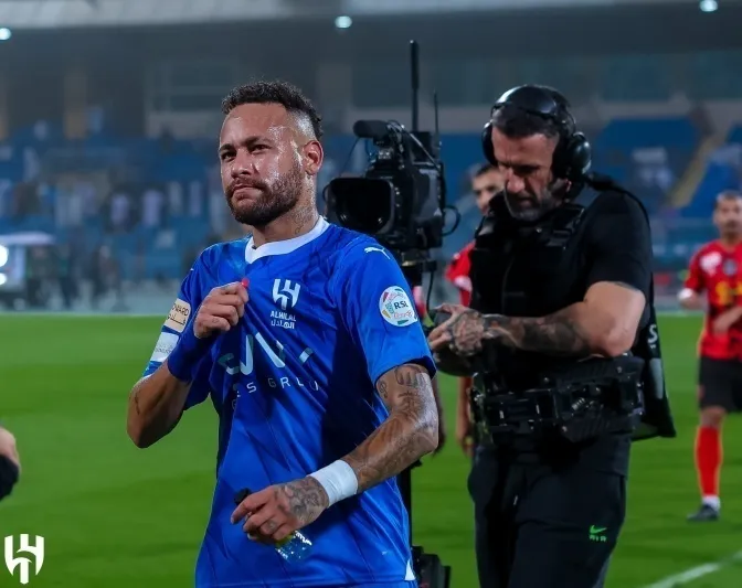 نيمار دا سيلفا - المصدر: حساب الهلال على منصة X كيف رد نيمار على شائعات رحيله عن الهلال؟