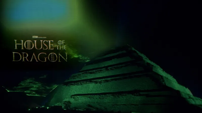 إشراق "House of the Dragon" على هرم زوسر.. عرض ضوئي مبهر بتنظيم من +OSN
