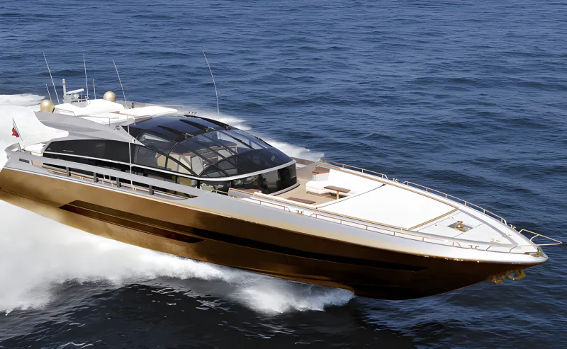 يخت History Supreme - المصدر: Atlantic Yacht & Ship Inc History Supreme اليخت الأغلى في التاريخ: تحفة فنية عائمة من الذهب والحجر النيزكي
