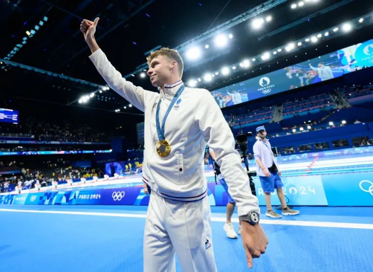 ليون مارشان.. "قرش فرنسي" ابتلع الجميع في أولمبياد باريس بـ 4 ذهبيات (فيديو ) 