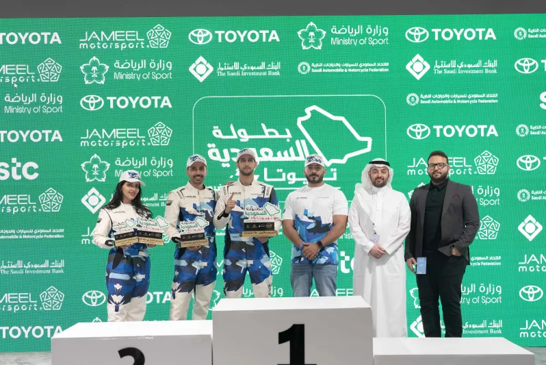 الفوز والإثارة تميزان مشاركة فريق لكزس في بطولة السعودية تويوتا 2024 "صعود الهضبة"