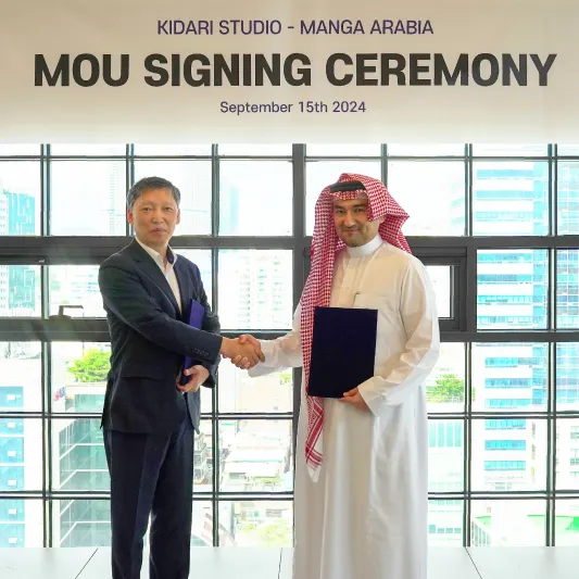 مانجا العربية توقِّع شراكة مع "كيداري ستوديو" الكورية لإنتاج ونشر قصص مصوّرة بأسلوب "الويبتون"