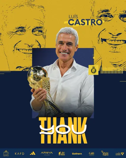 " لويس كاسترو- المصدر- الصفحة الرسمية لـ ادي النصر السعودي على منصة X "نادي النصر" يعلن رحيل "لويس كاسترو" ويصدر بياناً غاضباً