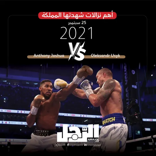 السعودية تستضيف أكبر نزال ملاكمة في العالم (إنفوجراف)