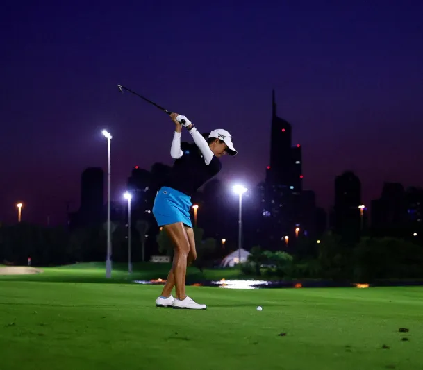 "سيلين بوتييه" تتوج بلقب "بطولة أرامكو" للجولف