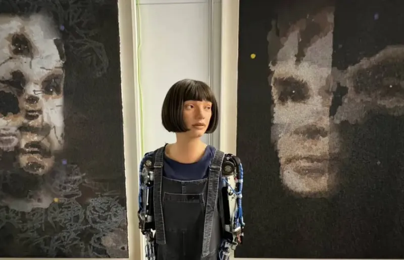 بيع أول لوحة فنية من إبداع روبوت بشري بـ1.1 مليون دولار في مزاد Sotheby's