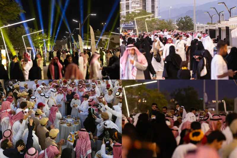 مهرجان "الحنيذ" في محايل عسير يجذب 3 آلاف زائر في يومه الأول