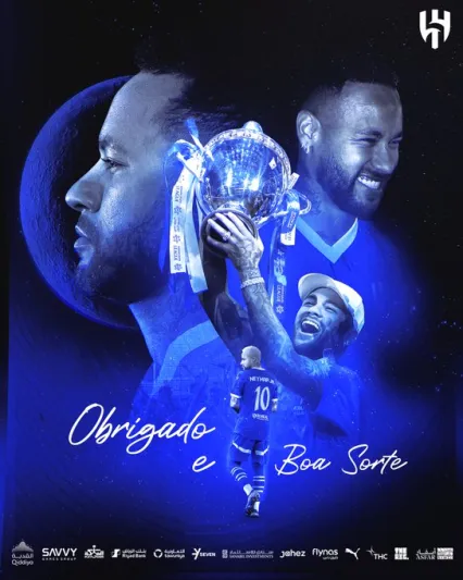 "نيمار" يشيد بالمملكة: "مستقبلكم سيكون مذهلًا وسأدعمكم دائمًا"