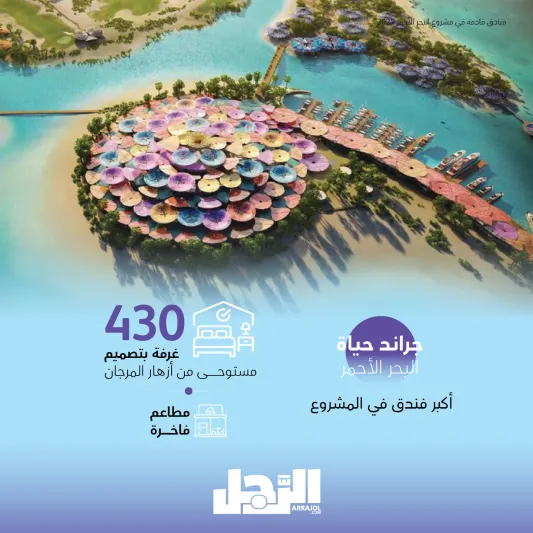 رفاهية بلا حدود.. فنادق قادمة في مشروع البحر الأحمر 2025 (إنفوجراف)