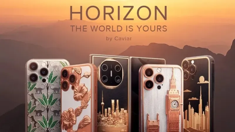 مجموعة هورايزون الجديدة من كافيار: هواتف فاخرة بتصميمات حصرية من مدن العالم