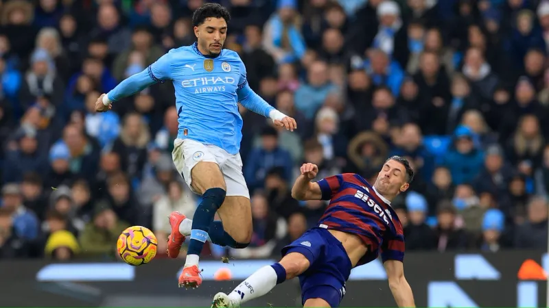 عمر مرموش يتألق في مباراة مانشستر سيتي VS ليستر سيتي (فيديو)