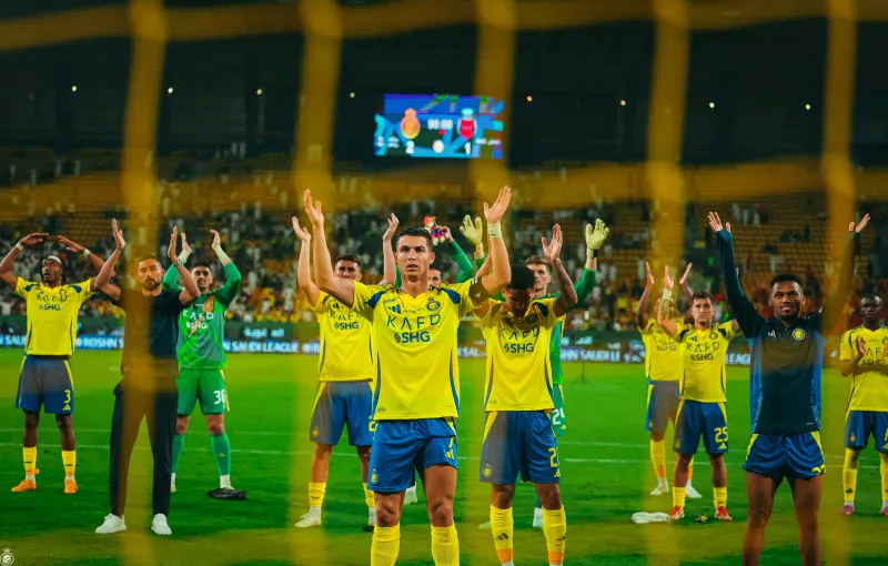 النصر يحتفل بثنائية جديدة لرونالدو في سباق الألف هدف