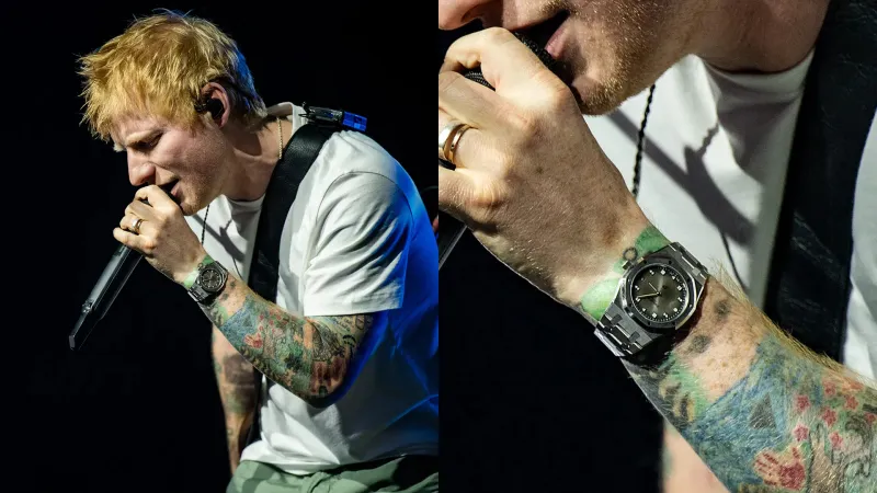 إد شيران يرتدي ساعة حصرية مستوحاة من ألبوماته المستقبلية في مهرجان كوتشيلا