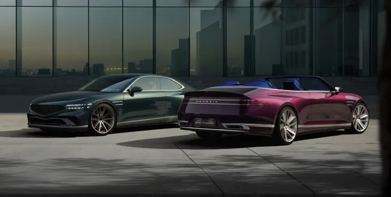 GENESIS تكشف عن سياراتها X Gran Coupe وX Gran Convertible بتصميم مبهر مستوحى من الطبيعة