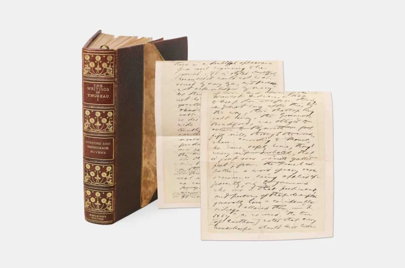 مخطوطة أصلية لهنري ديفيد ثورو تُعرض في مزاد نادر بـ لاس فيغاس  