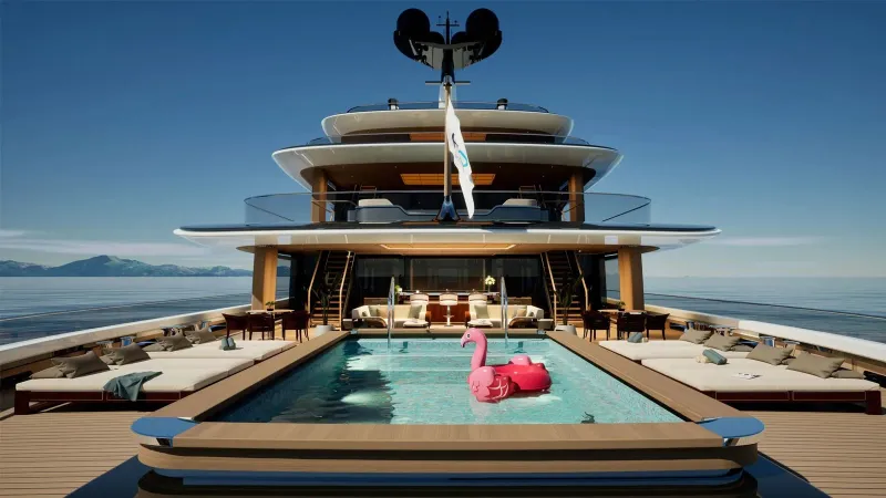 Project Zephyr.. يخت فاخر مستوحى من الأساطير اليونانية بتصميم استثنائي