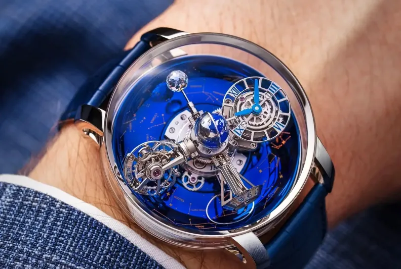 ساعة Astronomia Sky من جاكوب آند كو.. دوران مستمر يحاكي الكون ومجراته