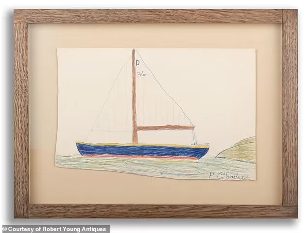 عرض رسم نادر للملك تشارلز في طفولته للبيع في مزاد