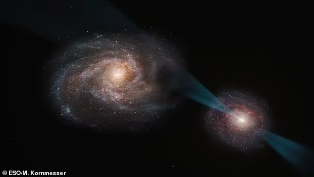 علماء يرصدون "مبارزة كونية" بين مجرتين في ظاهرة فلكية نادرة (فيديو)