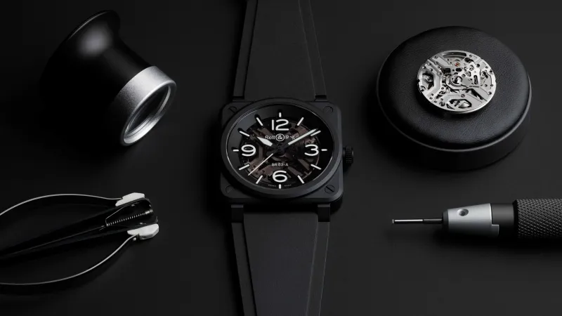 BR-03 Skeleton Black Ceramic - المصدر: Bell & Ross ساعات سوداء.. حضور طاغٍ وكاريزما ناعمة