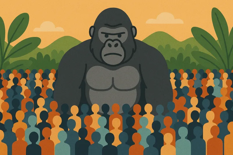 "هل يستطيع 100 شخص هزيمة غوريلا؟ خبراء يكشفون الحقيقة"