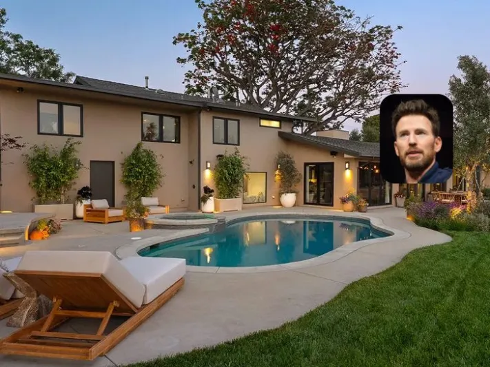 كريس إيفانز يعرض قصره في هوليوود هيلز للبيع بسعر يقارب 7 مليون دولار