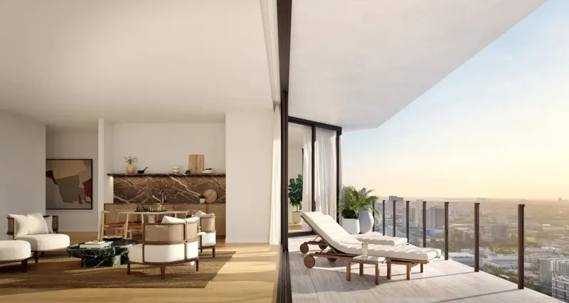 شقة الأحلام في ميامي: دوبلكس بـ29.5 مليون دولار مع مطبخ مميز 