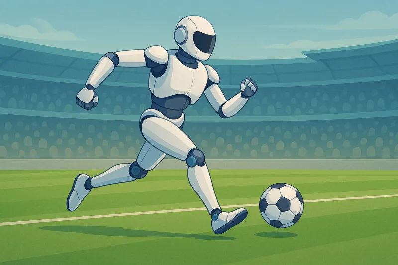 روبوتات شبيهة بالبشر تخوض أول مباراة كرة قدم مستقلة (فيديو)