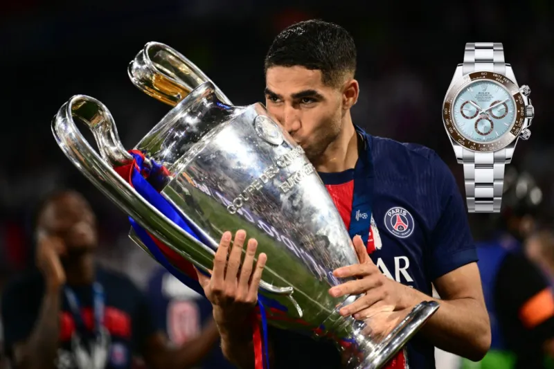  Rolex Daytona تلمع على معصم حكيمي بسعر يتجاوز 140 ألف دولار