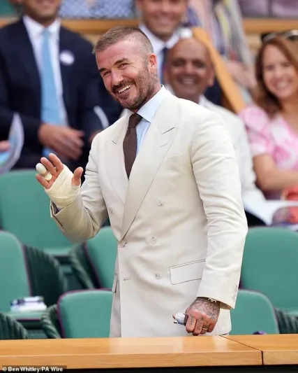 ديفيد بيكهام يتصدر مشهد النجوم في افتتاح ويمبلدون