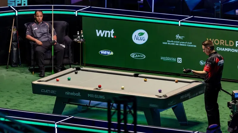 احجز تذكرتك الآن.. بطولة العالم للبلياردو تصل إلى الصالات الخضراء بجدة