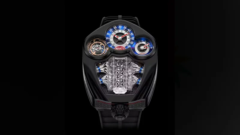 Bugatti تكشف عن ساعة Tourbillon المستوحاة من محركات سياراتها الفائقة (فيديو)