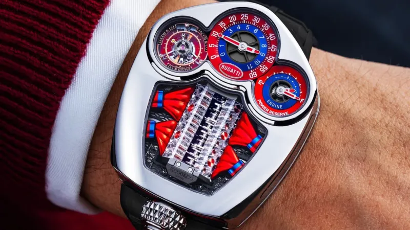  Jacob & Co تدمج فن الساعات بروح سيارات Bugatti في إصدار Tourbillon الجديد