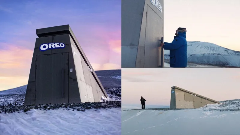 أوريو تبني قبوًا لحفظ البسكويت في القطب الشمالي