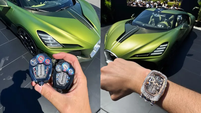 ساعة Jacob & Co Bugatti.. تحفة فاخرة بإلهام السيارات الفائقة وسعر أسطوري