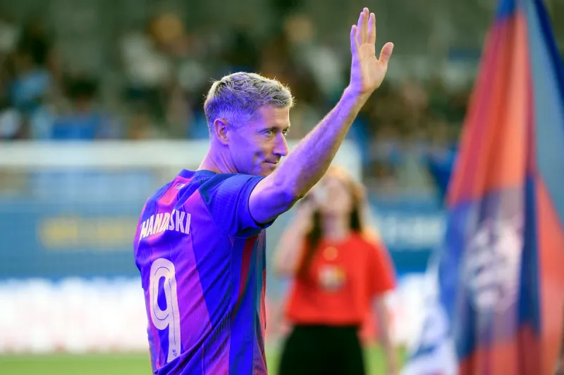 برشلونة يستعيد هدافه ليفاندوفسكي بعد تعافيه من الإصابة وقبل مواجهة ليفانتي