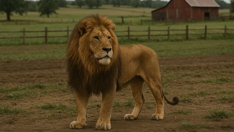 حبس صاحب مزرعة أطلق أسده على عامل مصري في ليبيا