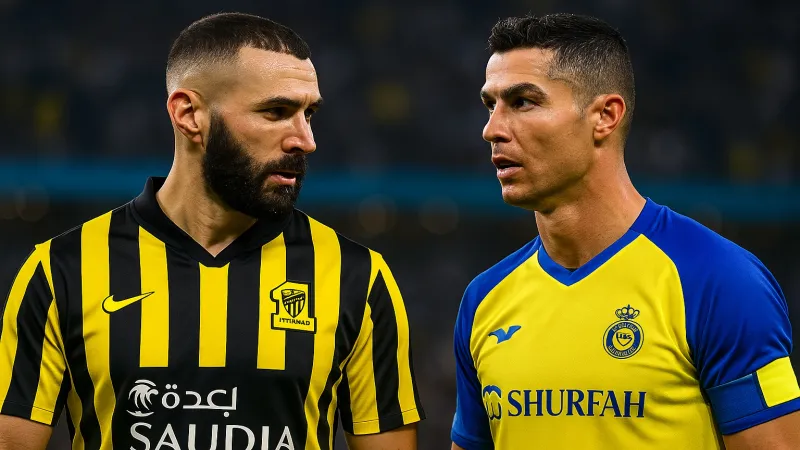 قمة النصر والاتحاد تشتعل.. رونالدو وبنزيمة في مواجهة مرتقبة (فيديو)