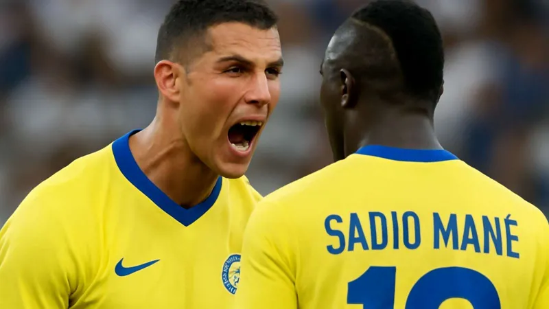 كيف عبّر رونالدو عن غضبه تجاه ساديو ماني بعد طرده في مباراة الاتحاد؟ (فيديو)