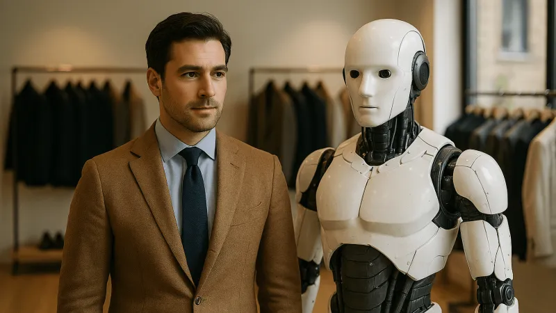الذكاء الاصطناعي والموضة الرجالية: هل يصمم الروبوت إطلالتك القادمة؟