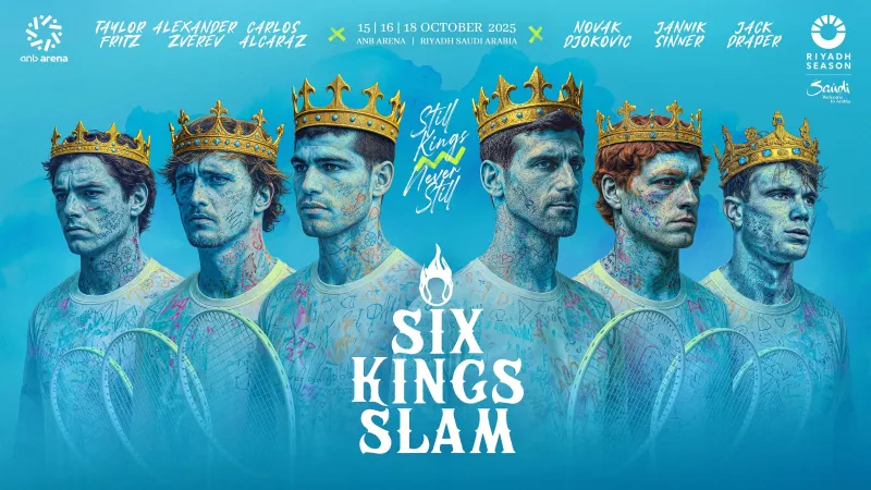 بطولة عمالقة التنس تنطلق أكتوبر 2025: الرياض تحتضن أساطير "Six Kings Slam"