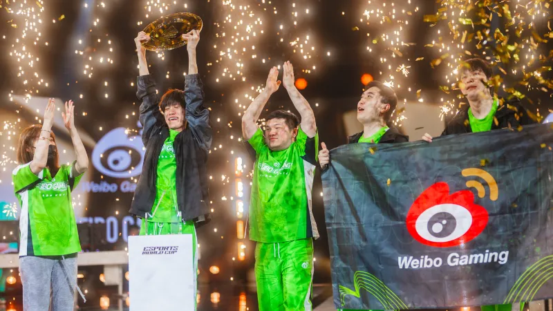 لقب عالمي جديد لـ Weibo Gaming في كأس العالم للرياضات الإلكترونية